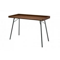 HELLIN Bureau En Bois Et Métal - BERKELEY - Noyer