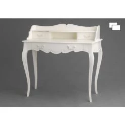 Amadeus - Bureau Blanc Cassé Apolline - Blanc