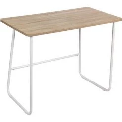 HERDASA Bureau En Mélamine Et Métal, Hispanohogar