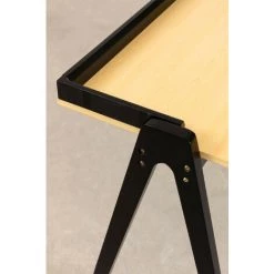 Bureau En Bois Kailo Style SKLUM MDF - Bois De Pin - Black&Natural -France Bureau Soldes 2022 50011880 5