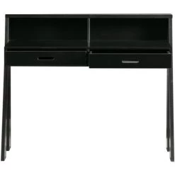 Bureau En Pin Massif Coloris Noir - H.93 X L.212 X P.55 Cm -PEGANE- -France Bureau Soldes 2022 50174871 3