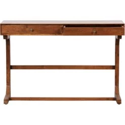 Bureau En Bois D'acacia Finition Brun - H.76 X L.116 X P.43 Cm -PEGANE- 9 Bureau En Bois D'acacia Finition Brun - H.76 X L.116 X P.43 Cm -PEGANE- -France Bureau Soldes 2022 50174951 4