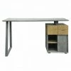 AUTRES Bureau 1 Porte 1 Tiroir - Décor Bois Blanc Et Gris - L 140 X P 60 X H 75 - COLOGNE 1 AUTRES Bureau 1 Porte 1 Tiroir - Décor Bois Blanc Et Gris - L 140 X P 60 X H 75 - COLOGNE -France Bureau Soldes 2022 50366152 1
