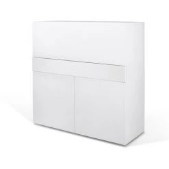 TEMAHOME - Bureau FOCUS Blanc Laqué -France Bureau Soldes 2022 50463454 3