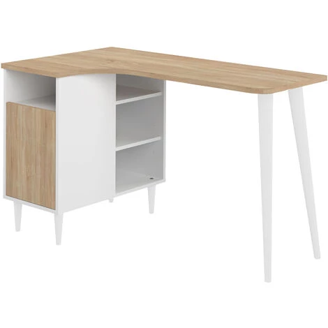 TEMAHOME - Bureau NOOK Blanc Et Chêne Naturel - Nero E Quercia Naturale 5 TEMAHOME - Bureau NOOK Blanc Et Chêne Naturel - Nero E Quercia Naturale – Image 3