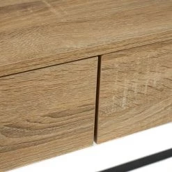 LOLA HOME Bureau En Métal Noir Et Naturel Et Bois MDF Avec 2 Tiroirs De 116x48x76 Cm 11 LOLA HOME Bureau En Métal Noir Et Naturel Et Bois MDF Avec 2 Tiroirs De 116x48x76 Cm -France Bureau Soldes 2022 50736418 5