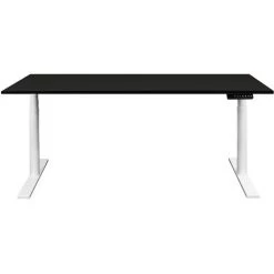 NOVIGAMI Ensemble De Bureau | Bureau Réglable En Hauteur électriquement Josi | Noir | Largeur 180 Cm | Chaise De Bureau Lokai - Noir | Piétement : Blanc -France Bureau Soldes 2022 50819122 5
