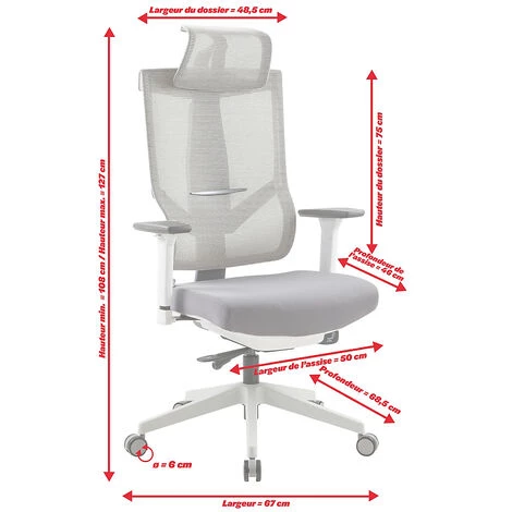 NOVIGAMI Ensemble De Bureau | Bureau Réglable En Hauteur électriquement Josi | Noir | Largeur 160 Cm | Chaise De Bureau Kalik - Noir | Piétement : Blanc 5 NOVIGAMI Ensemble De Bureau | Bureau Réglable En Hauteur électriquement Josi | Noir | Largeur 160 Cm | Chaise De Bureau Kalik - Noir | Piétement : Blanc – Image 3