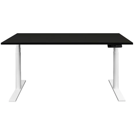 NOVIGAMI Ensemble De Bureau | Bureau Réglable En Hauteur électriquement Josi | Noir | Largeur 160 Cm | Chaise De Bureau Kalik - Noir | Piétement : Blanc 7 NOVIGAMI Ensemble De Bureau | Bureau Réglable En Hauteur électriquement Josi | Noir | Largeur 160 Cm | Chaise De Bureau Kalik - Noir | Piétement : Blanc – Image 5