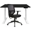 NOVIGAMI Ensemble De Bureau | Bureau Réglable En Hauteur électriquement Josi | Noir | Largeur 120 Cm | Chaise De Bureau Lokai - Noir | Piétement : Blanc -France Bureau Soldes 2022 50819592 1