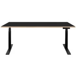 NOVIGAMI Ensemble De Bureau | Bureau Réglable En Hauteur électriquement Josi | Noir-multiplis | Largeur 180 Cm | Chaise De Bureau - Noir/multitiplis | Piétement : Noir -France Bureau Soldes 2022 50819631 5