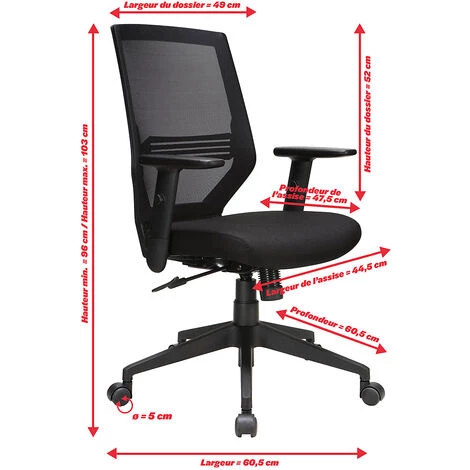 NOVIGAMI Ensemble De Bureau | Bureau Réglable En Hauteur électriquement Josi | Chêne | Largeur 180 Cm | Chaise De Bureau Lokai - Chêne | Piétement : Noir 5 NOVIGAMI Ensemble De Bureau | Bureau Réglable En Hauteur électriquement Josi | Chêne | Largeur 180 Cm | Chaise De Bureau Lokai - Chêne | Piétement : Noir – Image 3