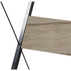 NORDLYS Bureau Informatique Industriel Bois Metal - Marron Clair -France Bureau Soldes 2022 50897642 3