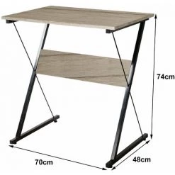 NORDLYS Bureau Informatique Industriel Bois Metal - Marron -France Bureau Soldes 2022 50897647 3