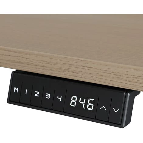 SEDERO Bureau électrique Réglable - 180 X 80 Cm - Moteur Simple - Blanc/Chêne 4 SEDERO Bureau électrique Réglable - 180 X 80 Cm - Moteur Simple - Blanc/Chêne – Image 2