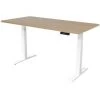 SEDERO Bureau électrique Réglable - 140 X 80 Cm - Moteur Double - Blanc/Chêne -France Bureau Soldes 2022 50903224 1