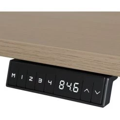 SEDERO Bureau électrique Réglable - 140 X 80 Cm - Moteur Double - Blanc/Chêne -France Bureau Soldes 2022 50903224 2