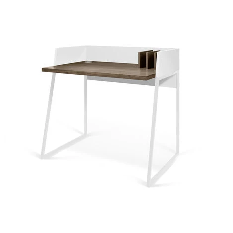 TEMAHOME - Bureau VOLGA Noyer Et Blanc - Noce E Bianco 4 TEMAHOME - Bureau VOLGA Noyer Et Blanc - Noce E Bianco – Image 2