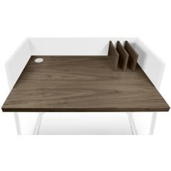 TEMAHOME - Bureau VOLGA Noyer Et Blanc - Noce E Bianco 11 TEMAHOME - Bureau VOLGA Noyer Et Blanc - Noce E Bianco -France Bureau Soldes 2022 50908112 5