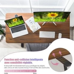 COSTWAY Bureau Assis-Debout Électrique 120x60x(73-122) CM Hauteur Réglable, Avec Moteur, Charge Max 80KG Bruit : <50 DB 10 COSTWAY Bureau Assis-Debout Électrique 120x60x(73-122) CM Hauteur Réglable, Avec Moteur, Charge Max 80KG Bruit : <50 DB -France Bureau Soldes 2022 50954295 4