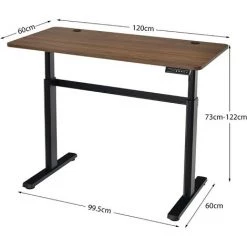 COSTWAY Bureau Assis-Debout Électrique 120x60x(73-122) CM Hauteur Réglable, Avec Moteur, Charge Max 80KG Bruit : <50 DB 11 COSTWAY Bureau Assis-Debout Électrique 120x60x(73-122) CM Hauteur Réglable, Avec Moteur, Charge Max 80KG Bruit : <50 DB -France Bureau Soldes 2022 50954295 5