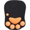 GUAZHUNIFR Tapis De Souris Avec Repose Poignet, Tapis De Souris Ergonomique, Tapis De Souris, Tapis De Souris En Gel Silicone, Base Antidérapante, Pour La Maison/Bureau/Jeux, Guazhuni Noir Et Orange