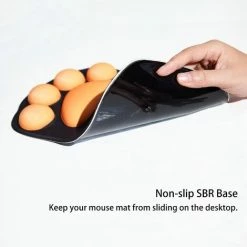 GUAZHUNIFR Tapis De Souris Avec Repose Poignet, Tapis De Souris Ergonomique, Tapis De Souris, Tapis De Souris En Gel Silicone, Base Antidérapante, Pour La Maison/Bureau/Jeux, Guazhuni Noir Et Orange -France Bureau Soldes 2022 50981610 3