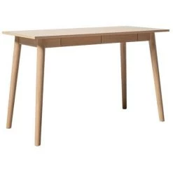 Bureau BOBOCHIC - Bureau 2 Tiroirs ALBA Imitation Chêne - Chêne