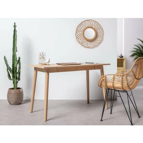 Bureau BOBOCHIC - Bureau 2 Tiroirs ALBA Imitation Chêne - Chêne 4 Bureau BOBOCHIC - Bureau 2 Tiroirs ALBA Imitation Chêne - Chêne – Image 2