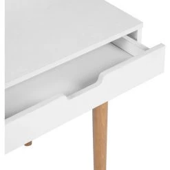 HOMEINBOX Design D'inspiration Scandinave Largeur 105 Bureau D'écriture En Bois Massif Avec Tiroirs Blancs 7299 10 HOMEINBOX Design D'inspiration Scandinave Largeur 105 Bureau D'écriture En Bois Massif Avec Tiroirs Blancs 7299 -France Bureau Soldes 2022 51208795 4