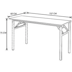 Soges Bureau D'ordinateur,Table Pliante,Table D'ordinateur,Bureau,Table Pliante Classique 157 Cm,Faite De Matériaux à Base De Bois Et Cadre En Métal Pour La Maison Et Le Bureau,157 X 60 Cm 10 Soges Bureau D'ordinateur,Table Pliante,Table D'ordinateur,Bureau,Table Pliante Classique 157 Cm,Faite De Matériaux à Base De Bois Et Cadre En Métal Pour La Maison Et Le Bureau,157 X 60 Cm -France Bureau Soldes 2022 51319458 4