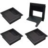 LITZEE Passe-fil De Bureau 80x80mm Passe-câble Pour Presse-étoupe Pour Table De Bureau Meubles De Maison Câble Aluminium Noir Anodisé Carré 4 Pièces -France Bureau Soldes 2022 51553247 1