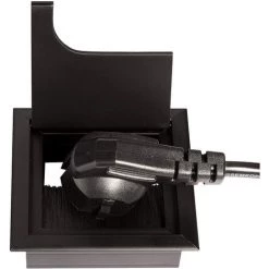 LITZEE Passe-fil De Bureau 80x80mm Passe-câble Pour Presse-étoupe Pour Table De Bureau Meubles De Maison Câble Aluminium Noir Anodisé Carré 4 Pièces 10 LITZEE Passe-fil De Bureau 80x80mm Passe-câble Pour Presse-étoupe Pour Table De Bureau Meubles De Maison Câble Aluminium Noir Anodisé Carré 4 Pièces -France Bureau Soldes 2022 51553247 4