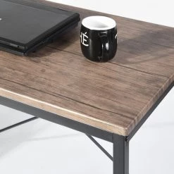 URBAN MEUBLE Bureau Moderne à étagères Intégrées Au Style Industriel Et Bois Sombre 11 URBAN MEUBLE Bureau Moderne à étagères Intégrées Au Style Industriel Et Bois Sombre -France Bureau Soldes 2022 51782569 5