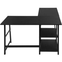 URBAN MEUBLE Bureau En L/angle Au Style Industriel Métal Noir -France Bureau Soldes 2022 51782631 3