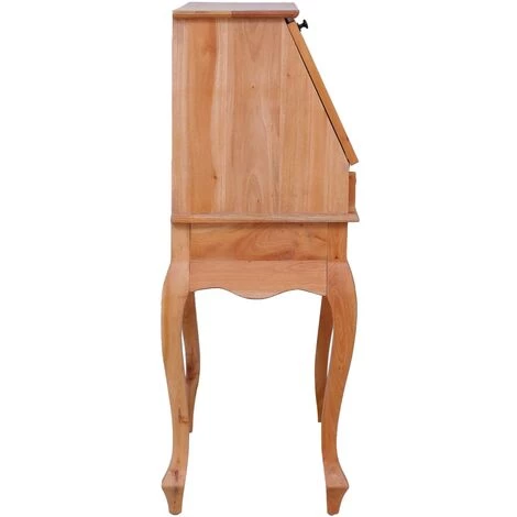 YOUTHUP Bureau Secrétaire 78x42x103 Cm Bois D'acajou Massif - Brun 6 YOUTHUP Bureau Secrétaire 78x42x103 Cm Bois D'acajou Massif - Brun – Image 4