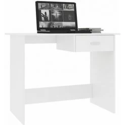 YOUTHUP Bureau Blanc 100 X 50 X 76 Cm Aggloméré - Blanc -France Bureau Soldes 2022 51869709 3