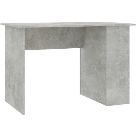 YOUTHUP Bureau Gris Béton 110x60x73 Cm Aggloméré - Gris 4 YOUTHUP Bureau Gris Béton 110x60x73 Cm Aggloméré - Gris – Image 2