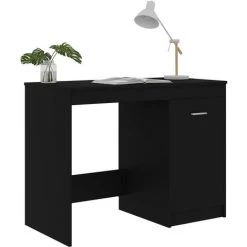 YOUTHUP Bureau Noir 100x50x76 Cm Aggloméré - Noir -France Bureau Soldes 2022 51869978 4