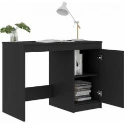 YOUTHUP Bureau Gris 100x50x76 Cm Aggloméré - Gris -France Bureau Soldes 2022 51870000 4