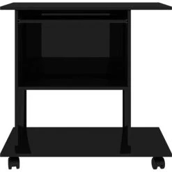 YOUTHUP Bureau D'ordinateur Noir Brillant 80x50x75 Cm Aggloméré - Noir 10 YOUTHUP Bureau D'ordinateur Noir Brillant 80x50x75 Cm Aggloméré - Noir -France Bureau Soldes 2022 51870140 4