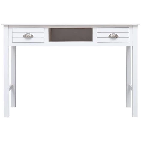 YOUTHUP Bureau Blanc 110 X 45 X 76 Cm Bois - Blanc 6 YOUTHUP Bureau Blanc 110 X 45 X 76 Cm Bois - Blanc – Image 4