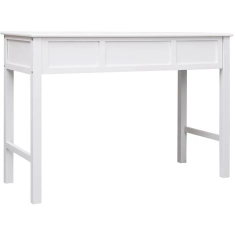 YOUTHUP Bureau Blanc 110 X 45 X 76 Cm Bois - Blanc 7 YOUTHUP Bureau Blanc 110 X 45 X 76 Cm Bois - Blanc – Image 5