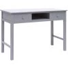 YOUTHUP Bureau Gris 110 X 45 X 76 Cm Bois - Gris