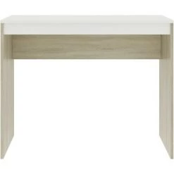 YOUTHUP Bureau Blanc Et Chêne Sonoma 90 X 40 X 72 Cm Aggloméré - Multicolore 10 YOUTHUP Bureau Blanc Et Chêne Sonoma 90 X 40 X 72 Cm Aggloméré - Multicolore -France Bureau Soldes 2022 51873803 4