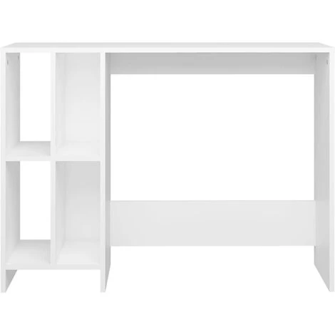 YOUTHUP Bureau D'ordinateur Portable Blanc 102,5x35x75 Cm Aggloméré - Blanc 4 YOUTHUP Bureau D'ordinateur Portable Blanc 102,5x35x75 Cm Aggloméré - Blanc – Image 2