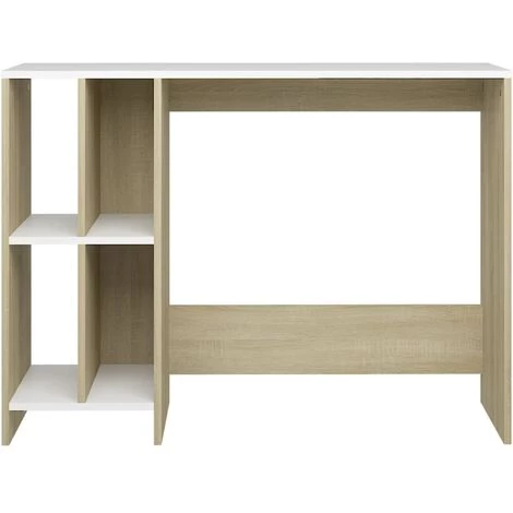 YOUTHUP Bureau D'ordinateur Portable 102,5x35x75 Cm Aggloméré - Beige 6 YOUTHUP Bureau D'ordinateur Portable 102,5x35x75 Cm Aggloméré - Beige – Image 4