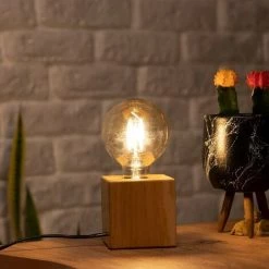 HOME MANIA Lampe De Bureau Shape Base - Bureau, Table De Chevet - Chene En Bois, 10 X 10 X 10 Cm, 1 X E27, Max 100W 10 HOME MANIA Lampe De Bureau Shape Base - Bureau, Table De Chevet - Chene En Bois, 10 X 10 X 10 Cm, 1 X E27, Max 100W -France Bureau Soldes 2022 51965323 4