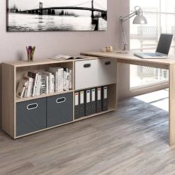 Bureau D'angle „FlexPlus“ Chêne Clair Vicco -France Bureau Soldes 2022 52050967 4