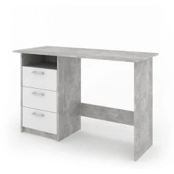 Bureau „Meiko“ Béton/Blanc Vicco